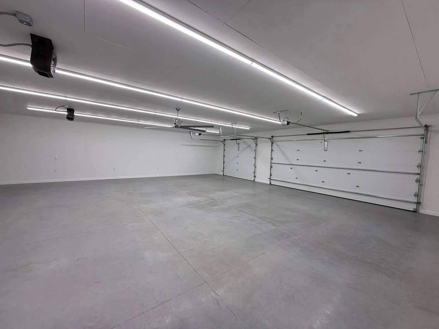 Finished garage interior