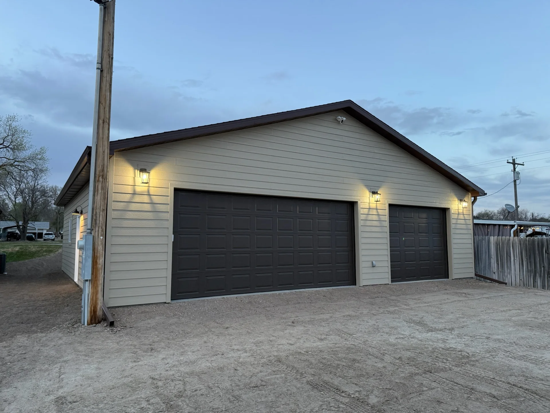 Platte River Carpentry Co. new detached garage build in Paxton, NE